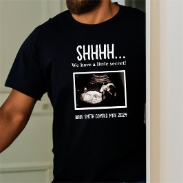 Lilla hemligt ultraljudsmeddelande om Gravid T Shirt