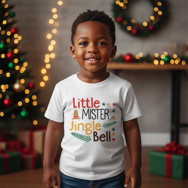 Lilla herr Jingle Bell jul T Shirt (Skapare uppladdad)