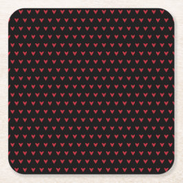 lilla hjärtan bröllop underlägg papper kvadrat