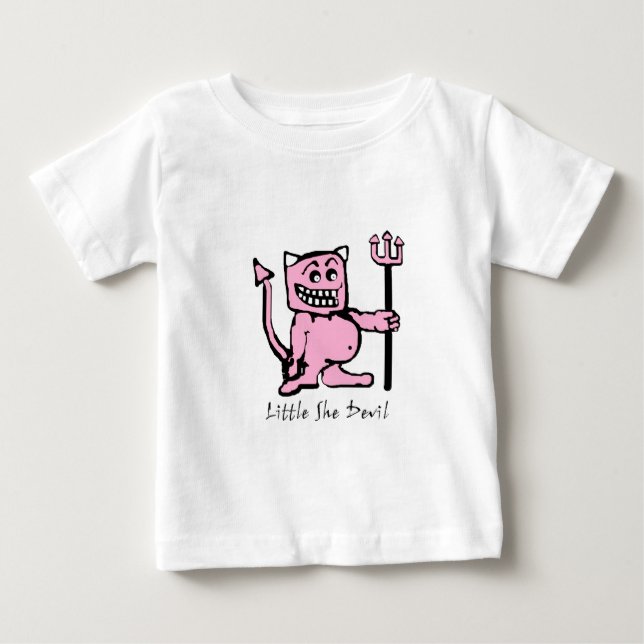 lilla hon djävulen /flicka t-shirt (Framsida)