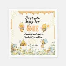 Lilla Honey To Bee One Vildblomma 1-årsdag