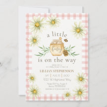 Lilla Honung På Vägen Bee Rosa Bebis Shower