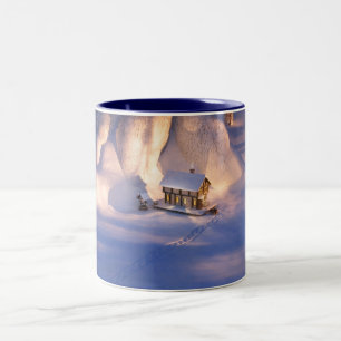 Lilla hus i Snö Mugg