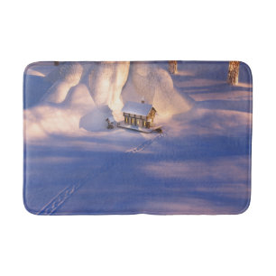 Lilla huset i Snö Bathmat Badrumsmatta