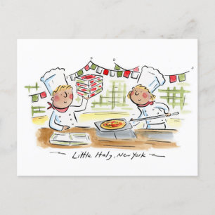 Lilla Italien, New York Vykort