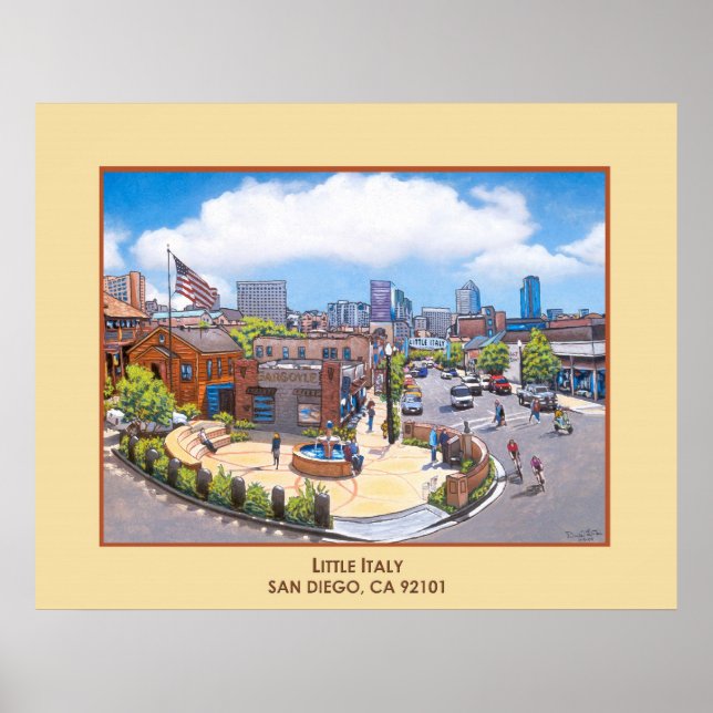 Lilla Italien Poster (Framsidan)