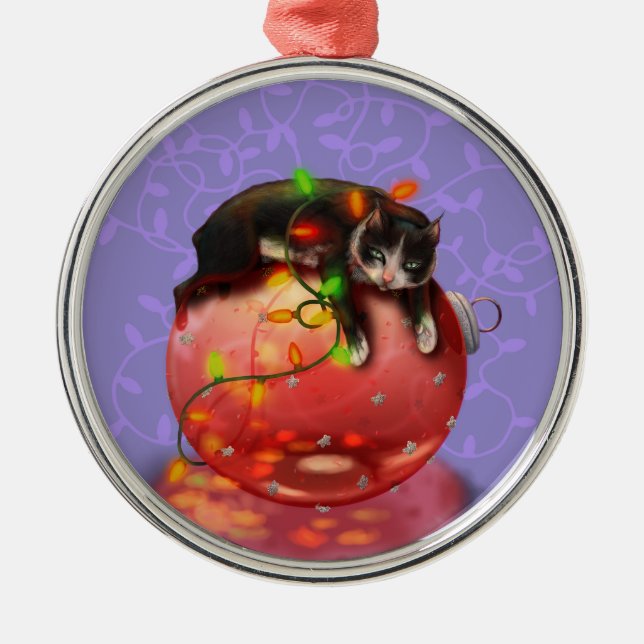 Lilla julklapp Ljus Garland Winter Magic Julgransprydnad Metall (Framsidan)