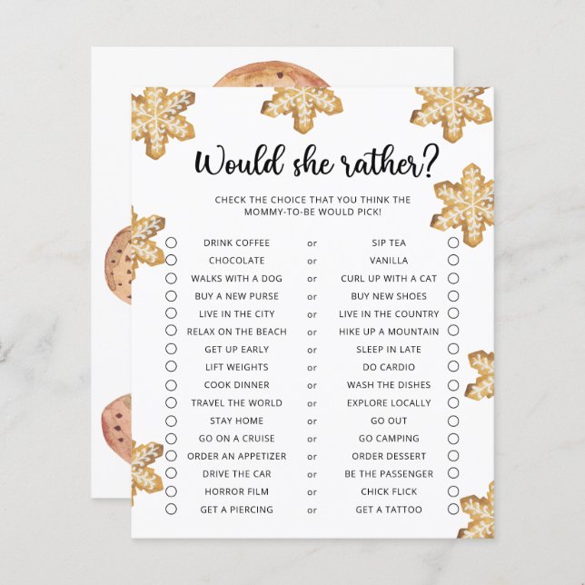 Lilla kaka - skulle hon hellre vilja (Fram/baksida)