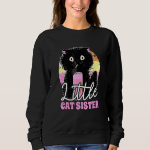 Lilla KattSyster Med En Katt T Shirt