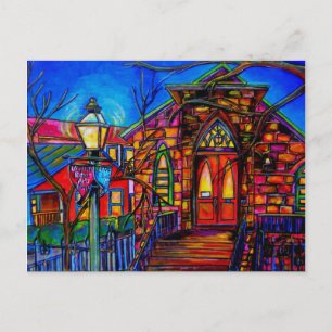 Lilla kyrkan vid La Villita Postcard Meddelande Vykort