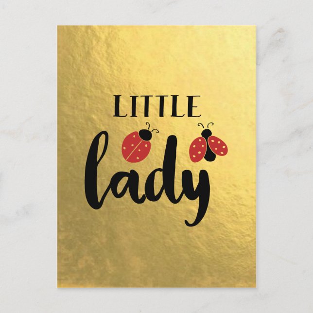 Lilla Lady Nyckelpiga Vykort (Framsida)