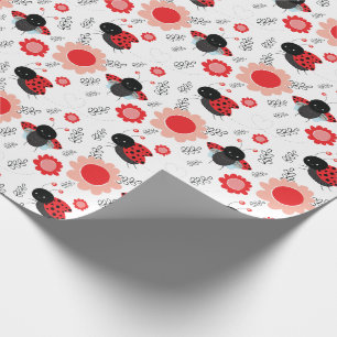 Lilla Ladybug Cute Mönster Party Presentpapper