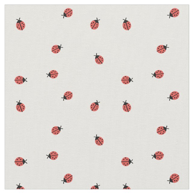 Lilla Ladybug Fabric Tyg (Närbild)