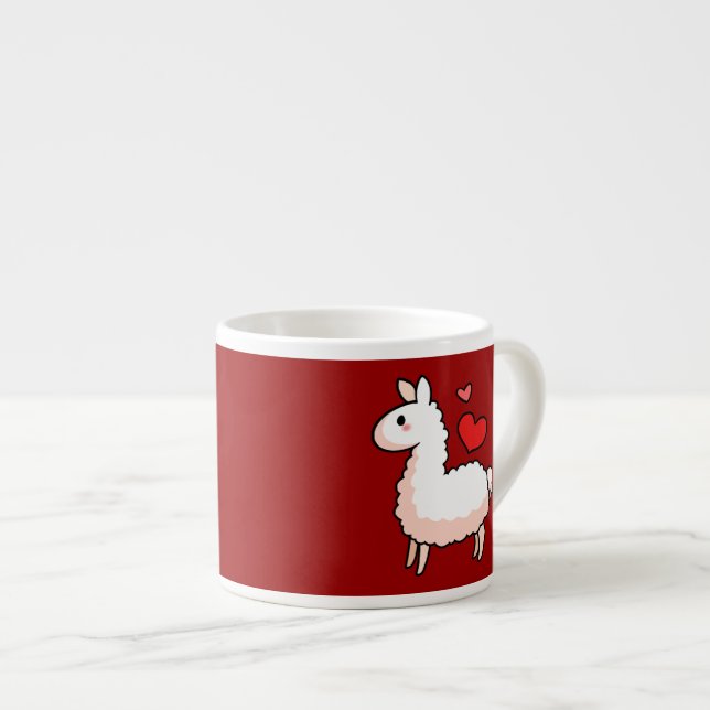 Lilla Lama Espressomugg (Framsida höger)