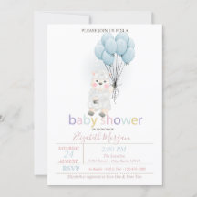 Lilla lamm får ballonger baby shower