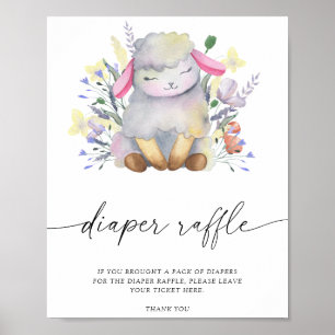 Lilla lamm - poster av träffel