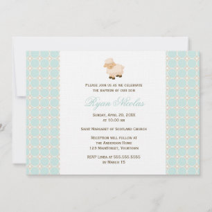 Lilla lammets dop inbjudningar