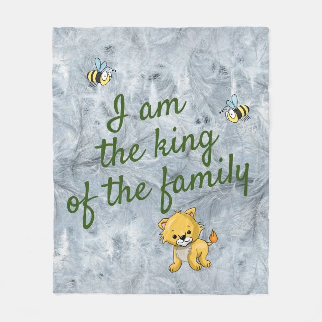 Lilla lejon babyfilt fleecefilt (Framsidan)