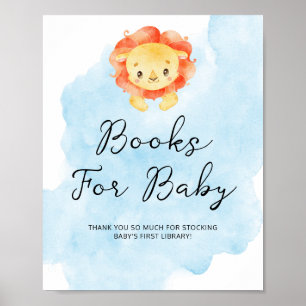 Lilla Lejon Bokar för Baby Poster