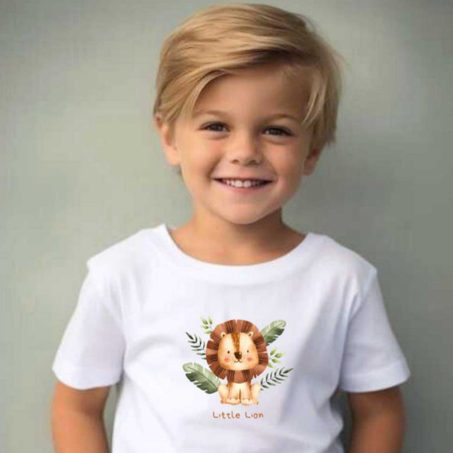 Lilla Lejon utskriven Modern White baby tshirt T Shirt (Skapare uppladdad)