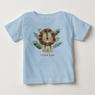 Lilla Lejona Baby T-Shirt: Underbart brun Lejon De T Shirt