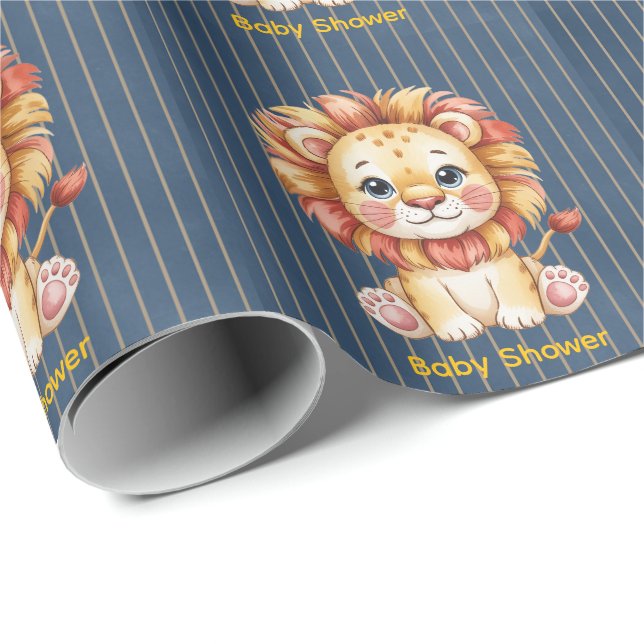 Lilla Lejona pojkbabyskor Presentpapper (Rullad Hörn)