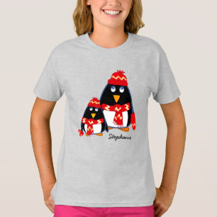 Lilla lilla Penguins Anpassningsbar jul T-Shirts