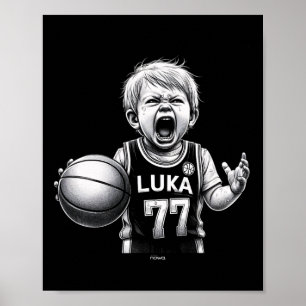 Lilla Luka gråter argt och bråkar med domarna Poster