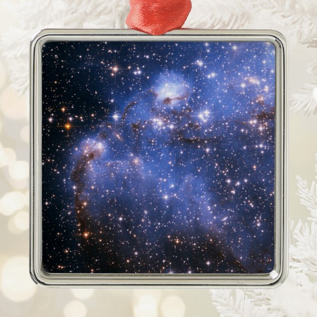 Lilla magelliska molnet julgransprydnad metall (Small Magellanic Cloud Metal Ornament)