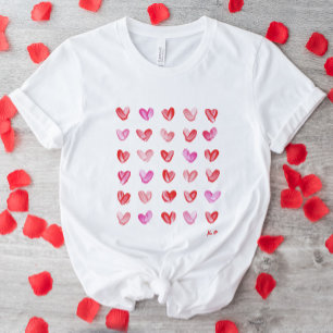 Lilla målade hörn T-Shirt