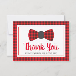 Lilla man Tack, Bow Tie, Buffalo Play Inbjudningar