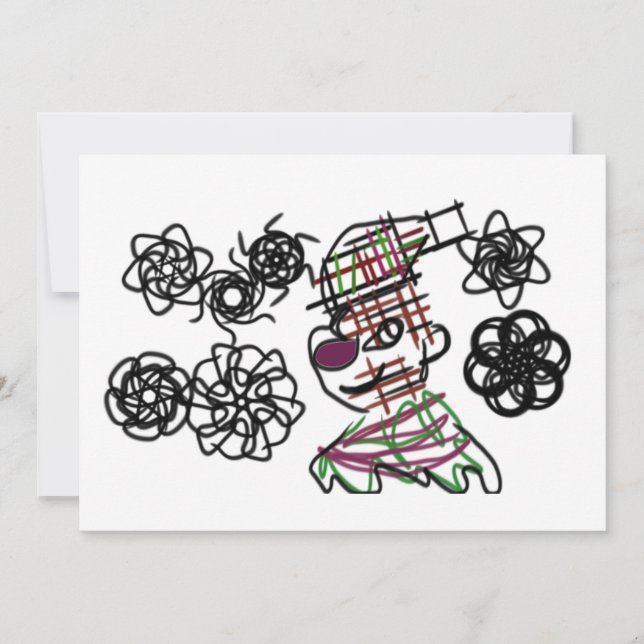 Lilla man-vinter julkort (Framsida)