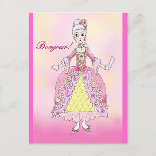 Lilla Marie Antoinette-vykort Vykort