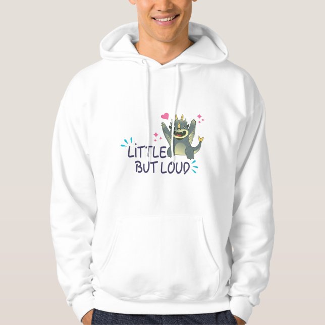 Lilla men högt hoodie (Framsida)