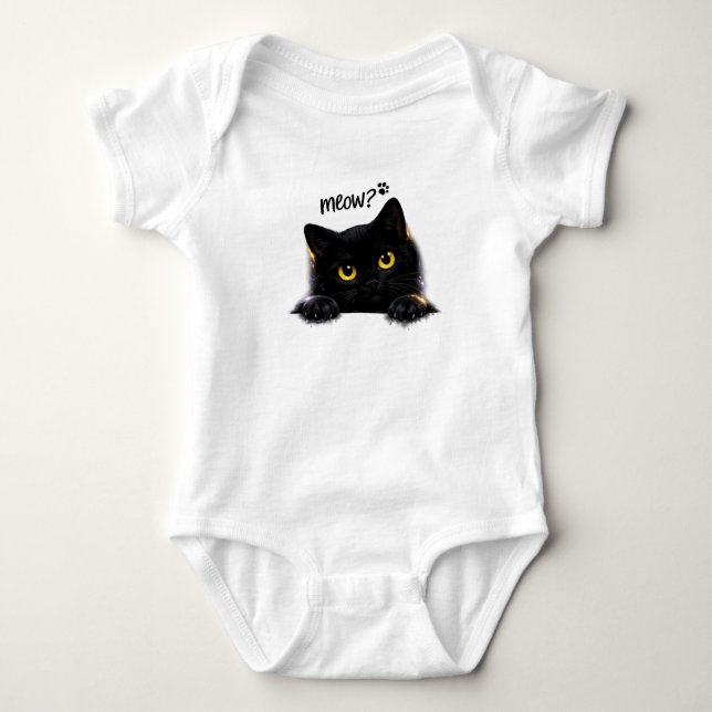 Lilla Meow T Shirt (Framsida)