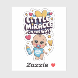 Lilla Miracle på vägen. Gravid Celebrate Klistermärken