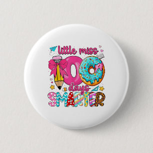 Lilla miss 100 dagar Smartare 100-dagarsdag i skol Knapp