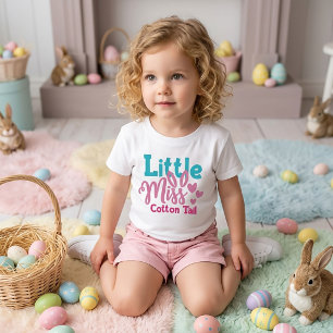 Lilla Miss Cotton Tail Påsk T-Shirt för Barn
