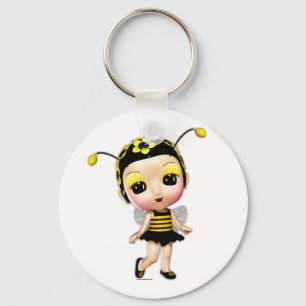 Lilla miss Dam Bumblebee Nyckelring