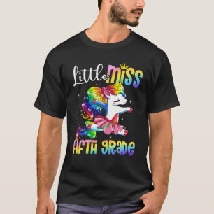 Lilla miss Femte Klass-fonen Unicorn-dagen T Shirt