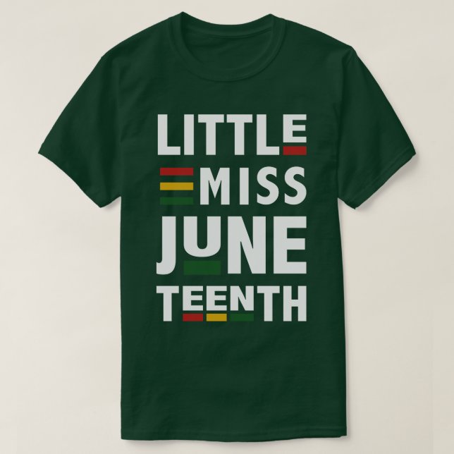 Lilla miss junttonde Amerikanska afrikan T Shirt (Design framsida)