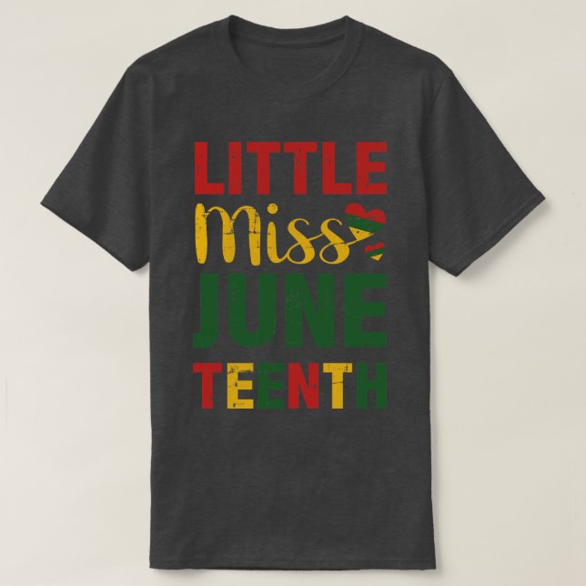 Lilla miss junttonde Amerikanska afrikan T Shirt (Design framsida)