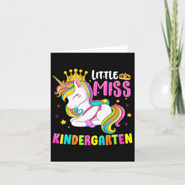 Lilla miss Kindergarten Ck till Hej Kinder Kort (Framsida)