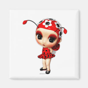 Lilla miss Ladybug Magnet