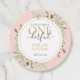 Lilla miss ONE0000-Rosa Gåvor Etiketter