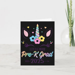 Lilla miss Pre-k Grad 2025 Preschool Studenten G Kort