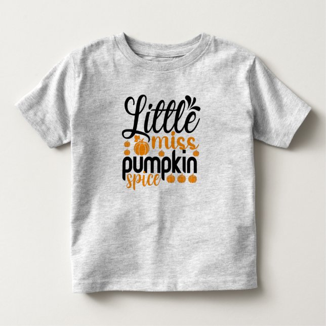 Lilla miss pumpkin spice  t shirt (Framsida)
