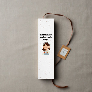 Lilla miss Smut Reader Card-bokmärke