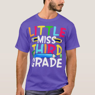 Lilla miss tredje klass back to school-gåva t shirt