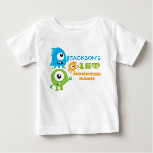 Lilla monster födelsedagskalas, första födelsedag t shirt